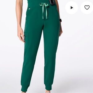 FIGS Hunter Geeen Women's Jogger Scrub Pants (petite)